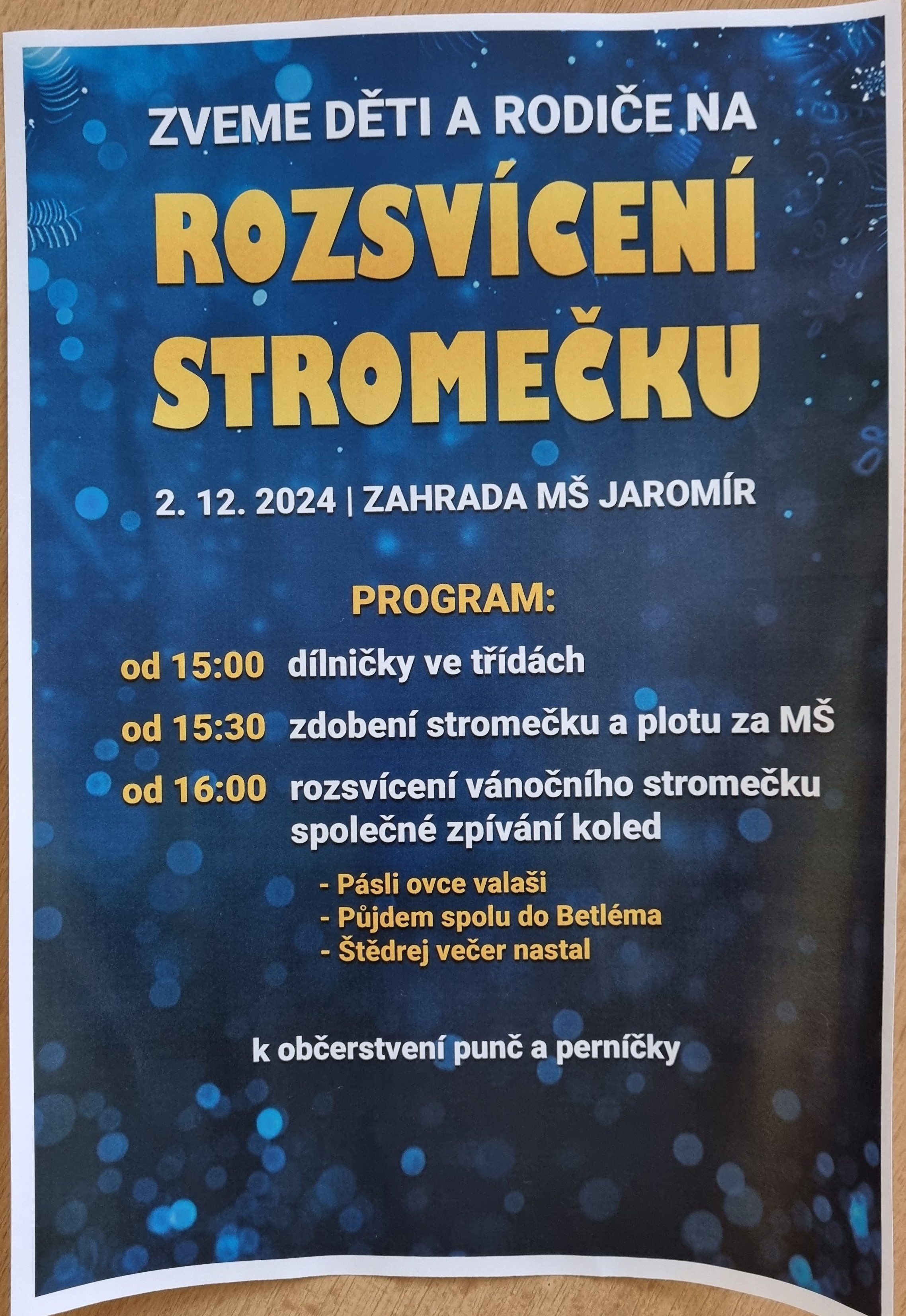 Rozsvícení stromečku