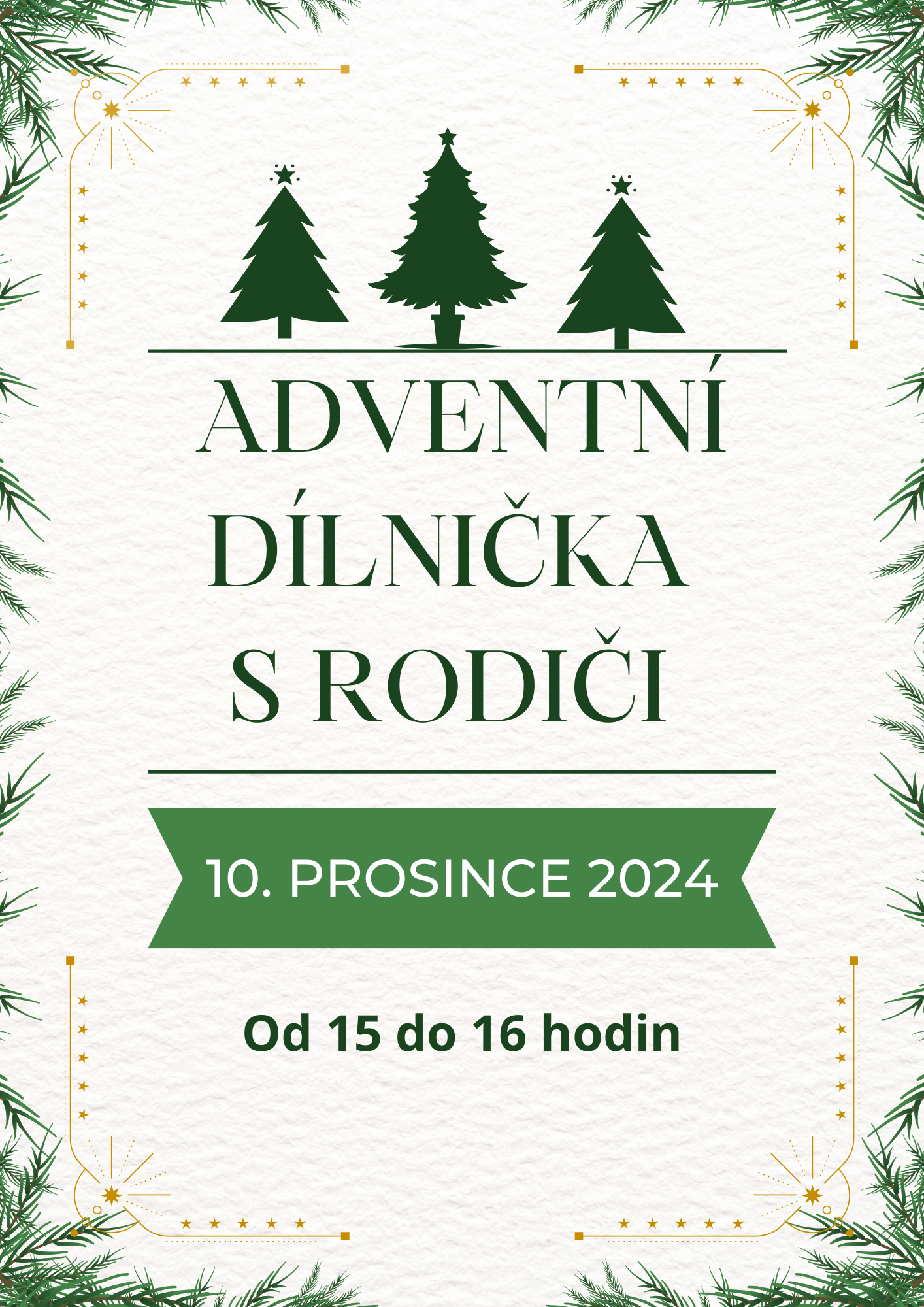 Adventní dílnička s rodiči