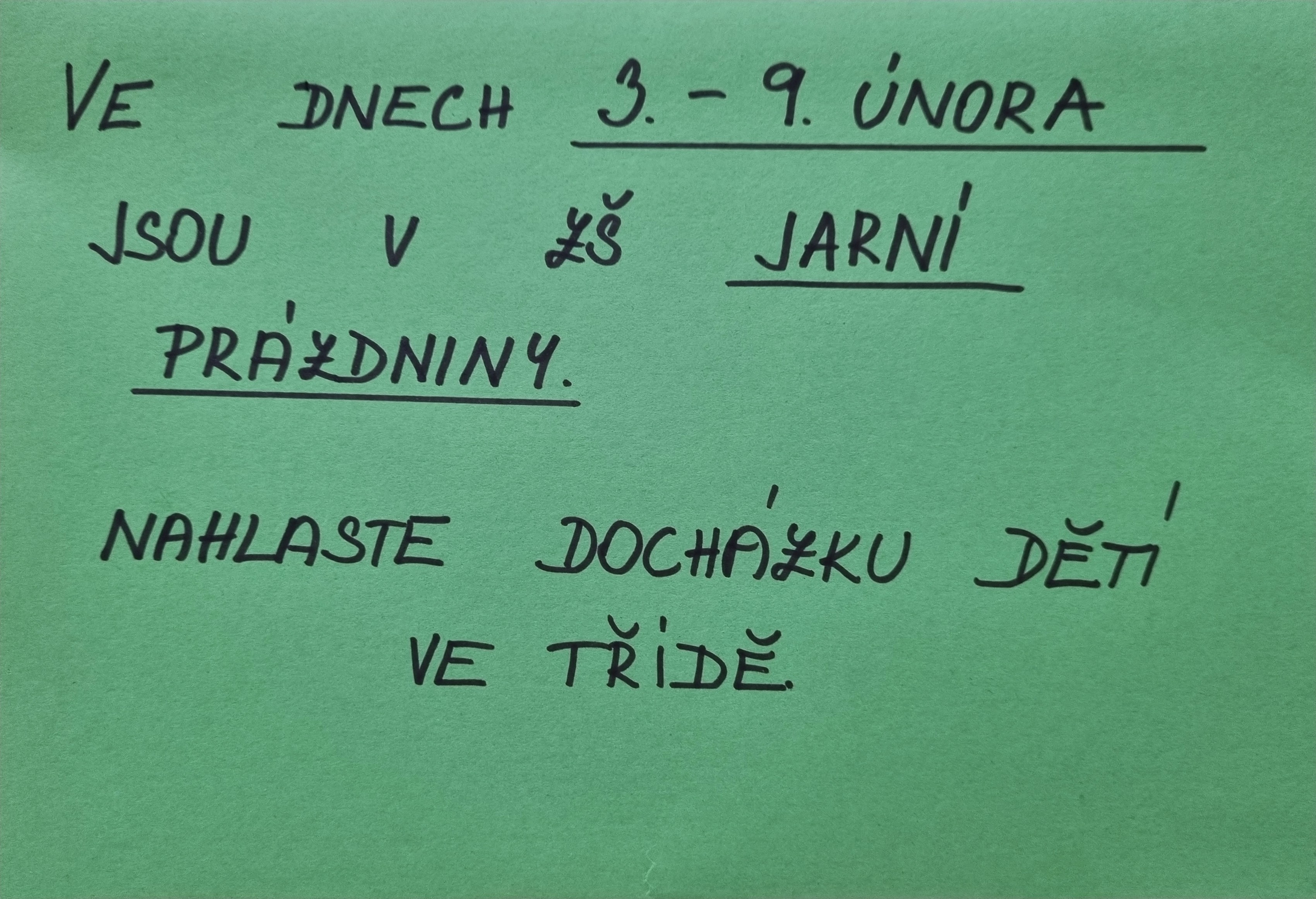 Jarní prazdniny