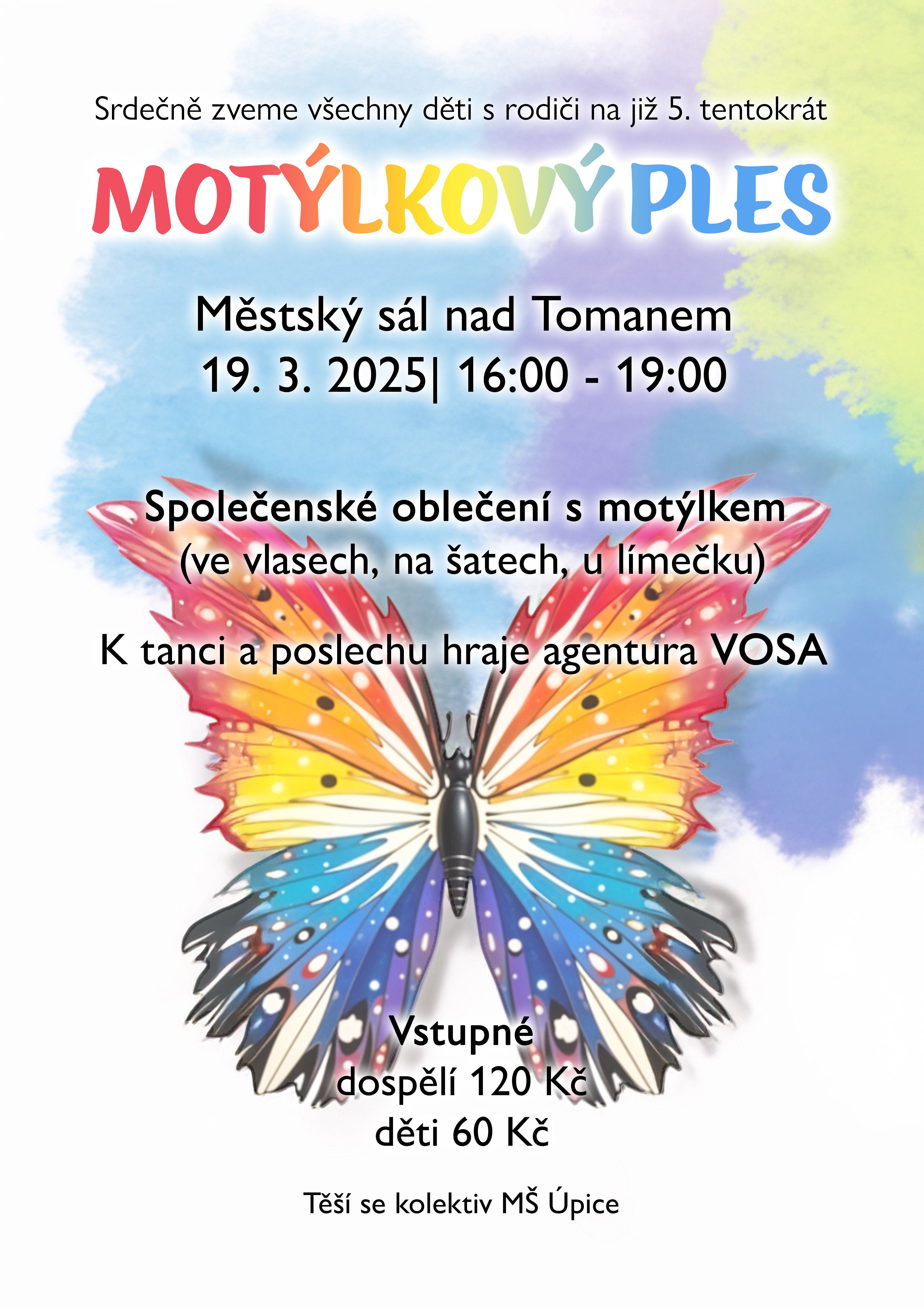 Motylkový ples - vstupenky