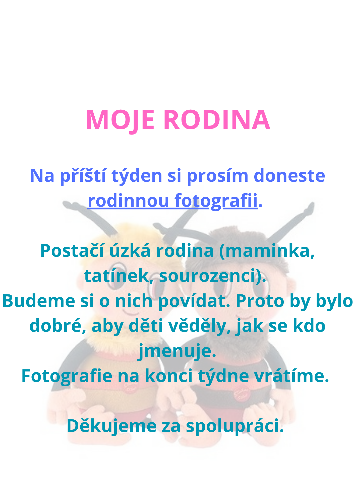 Moje rodina (2. - 6. 6.)