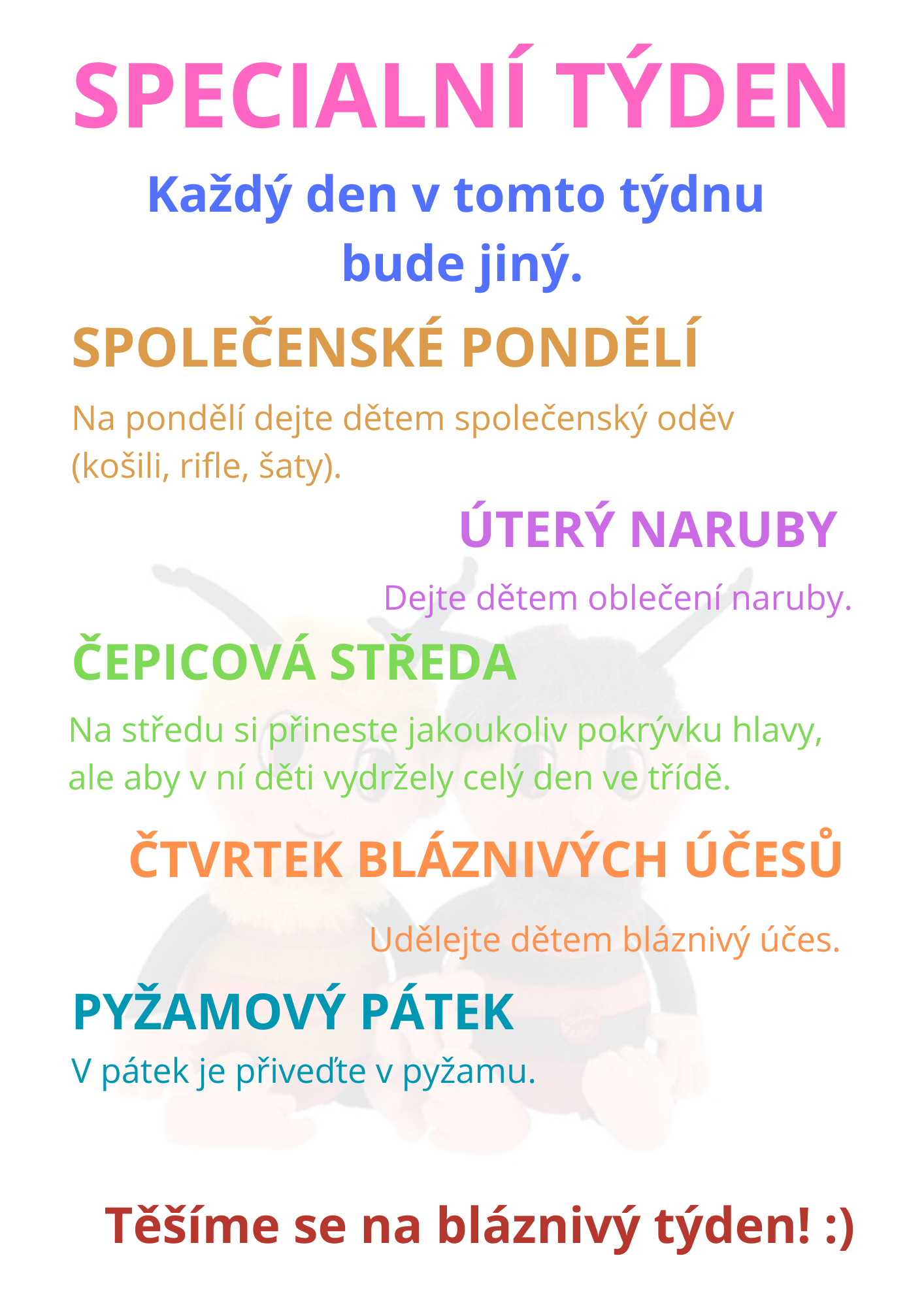 Speciální týden (16. - 20. 6.)