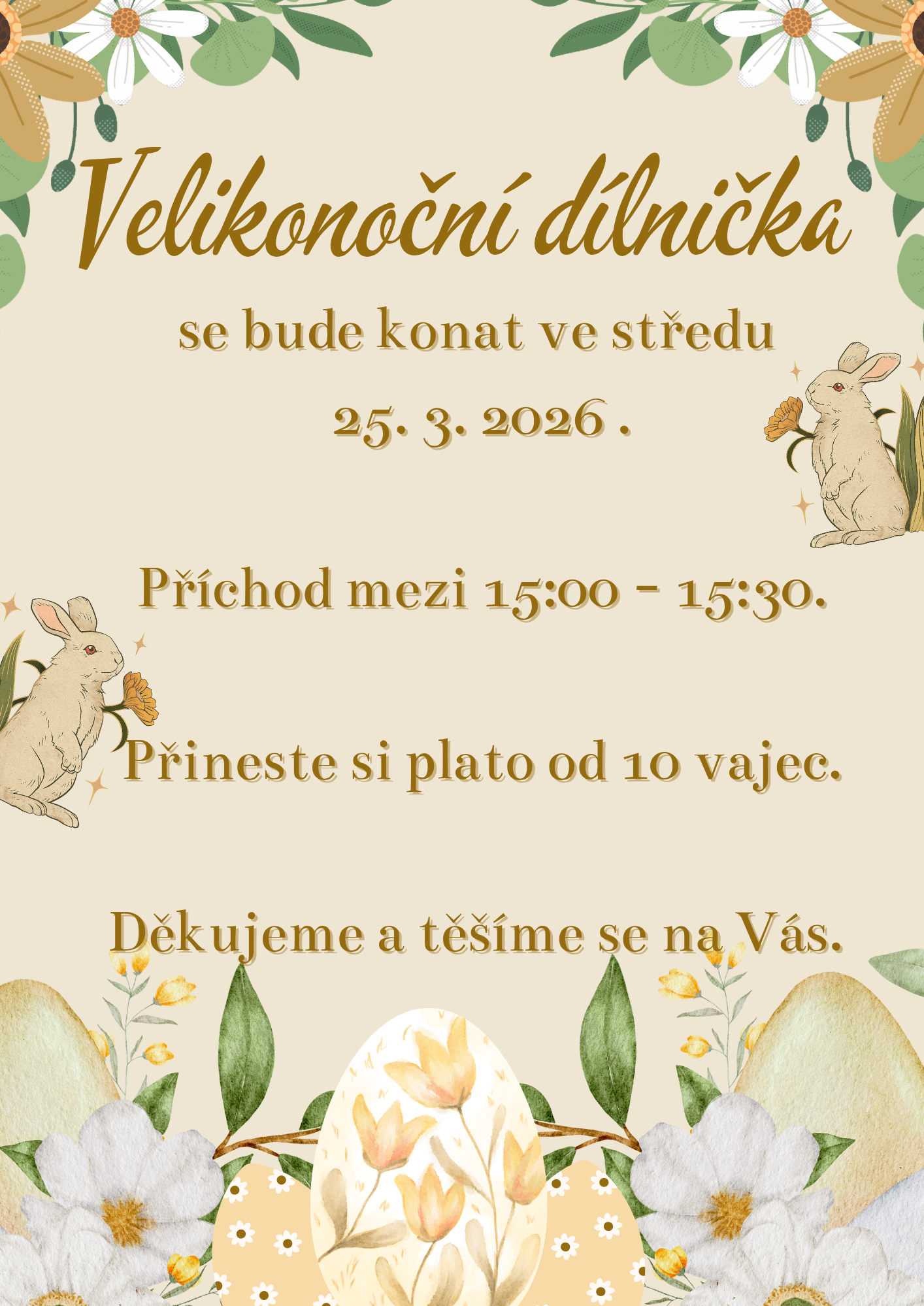 Velikonoční dílnička 
